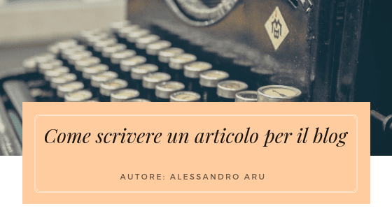 come scrivere un articolo per il blog cover