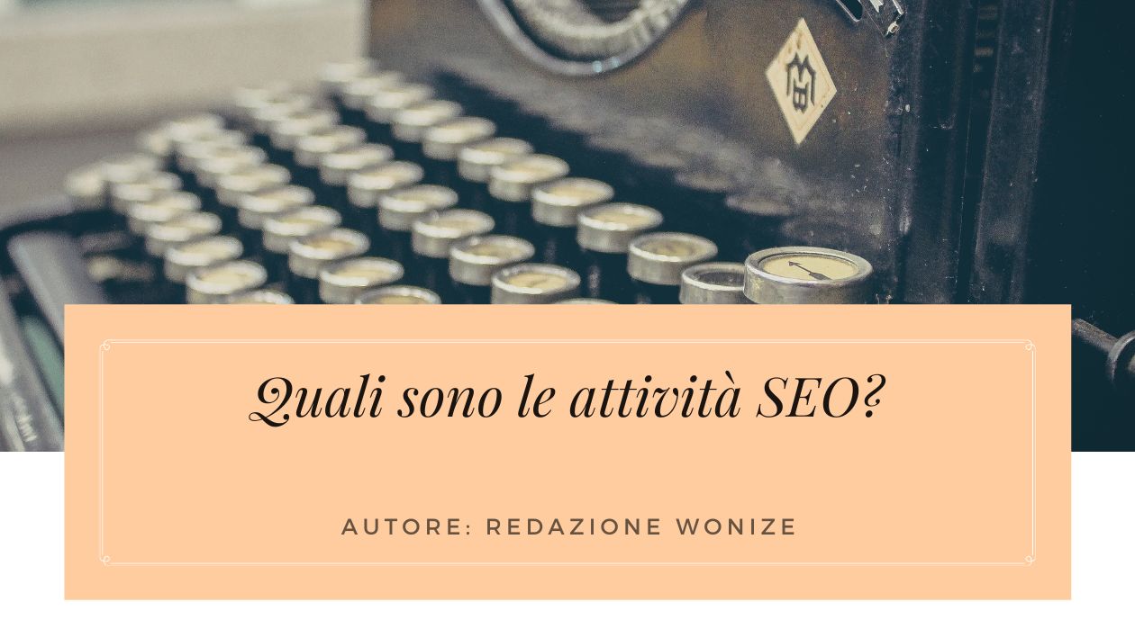 quali sono le attività SEO
