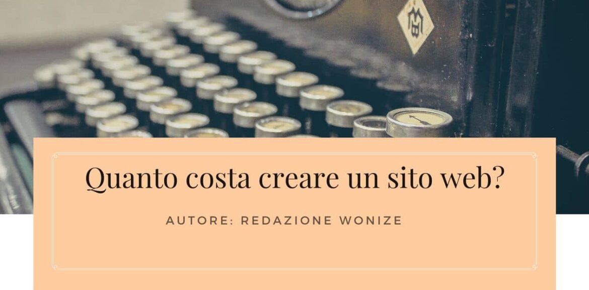costo creare sito web