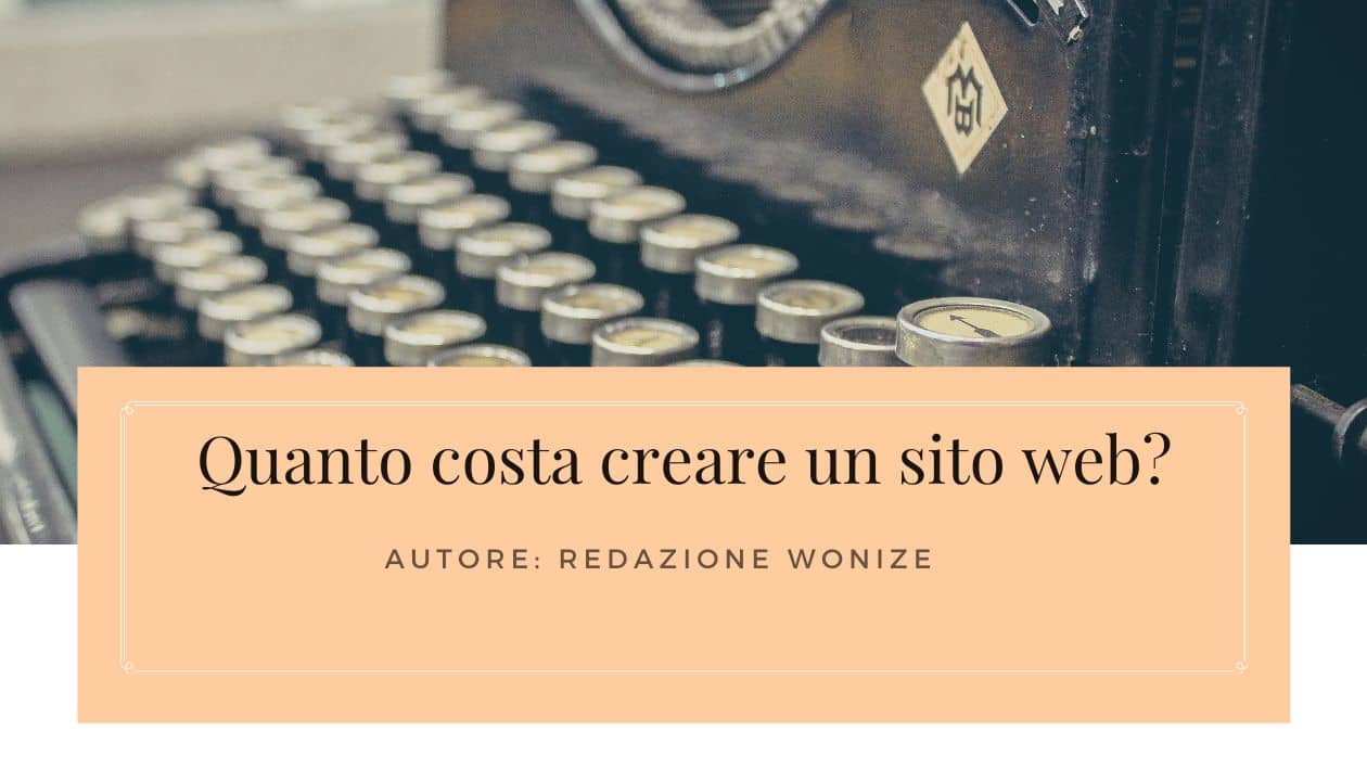 costo creare sito web